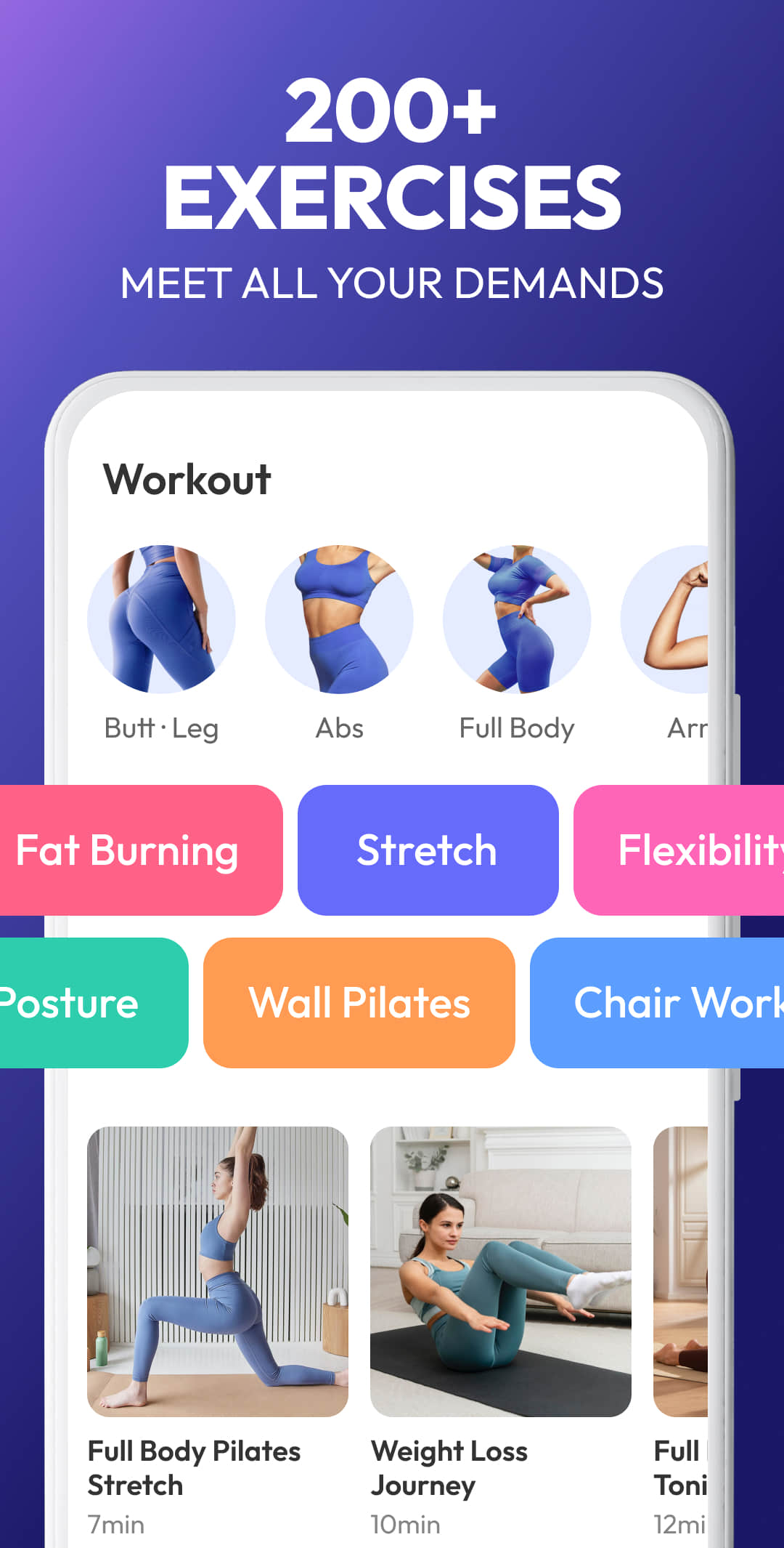 اسکرین شات 5 برنامه Pilates Workout at Home