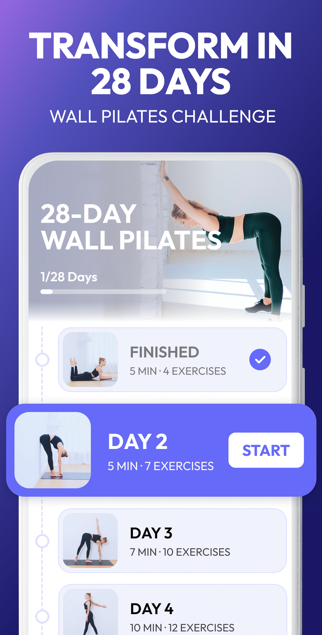 اسکرین شات 3 برنامه Pilates Workout at Home