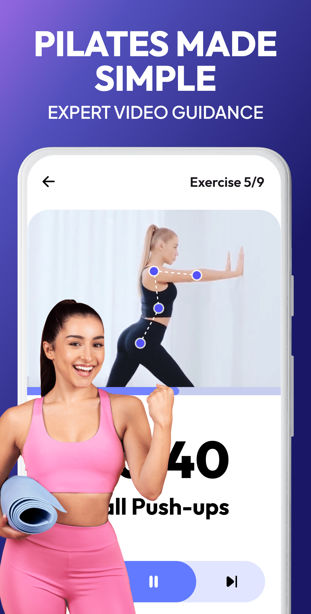 اسکرین شات 6 برنامه Pilates Workout at Home