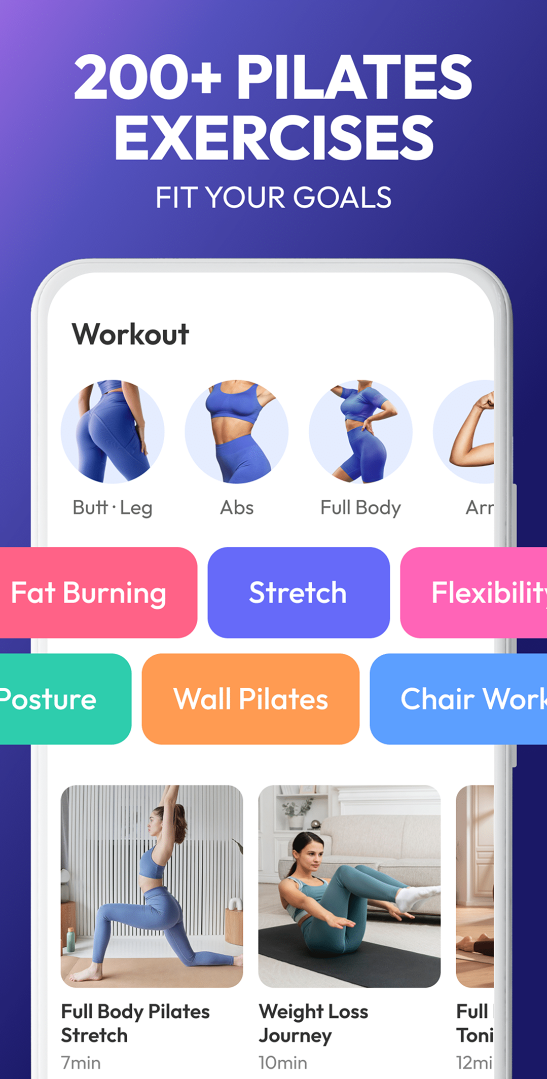 اسکرین شات 5 برنامه Pilates Workout at Home