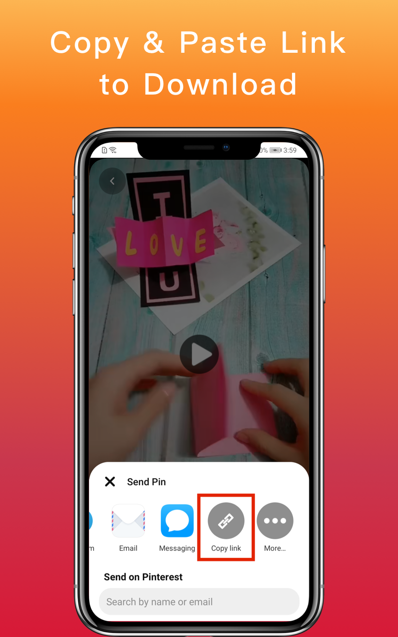 اسکرین شات 1 برنامه Video Downloader for Pinterest