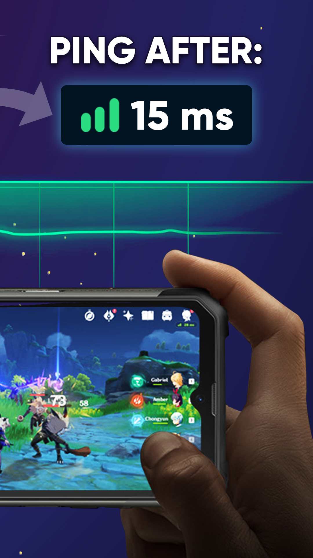 اسکرین شات 3 برنامه Anti Lag Fix Fast Ping Booster