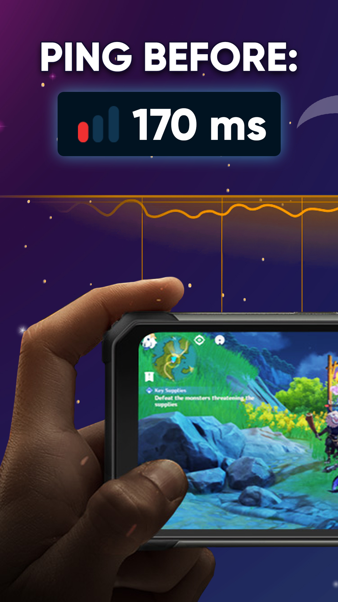 اسکرین شات 2 برنامه Anti Lag Fix Fast Ping Booster