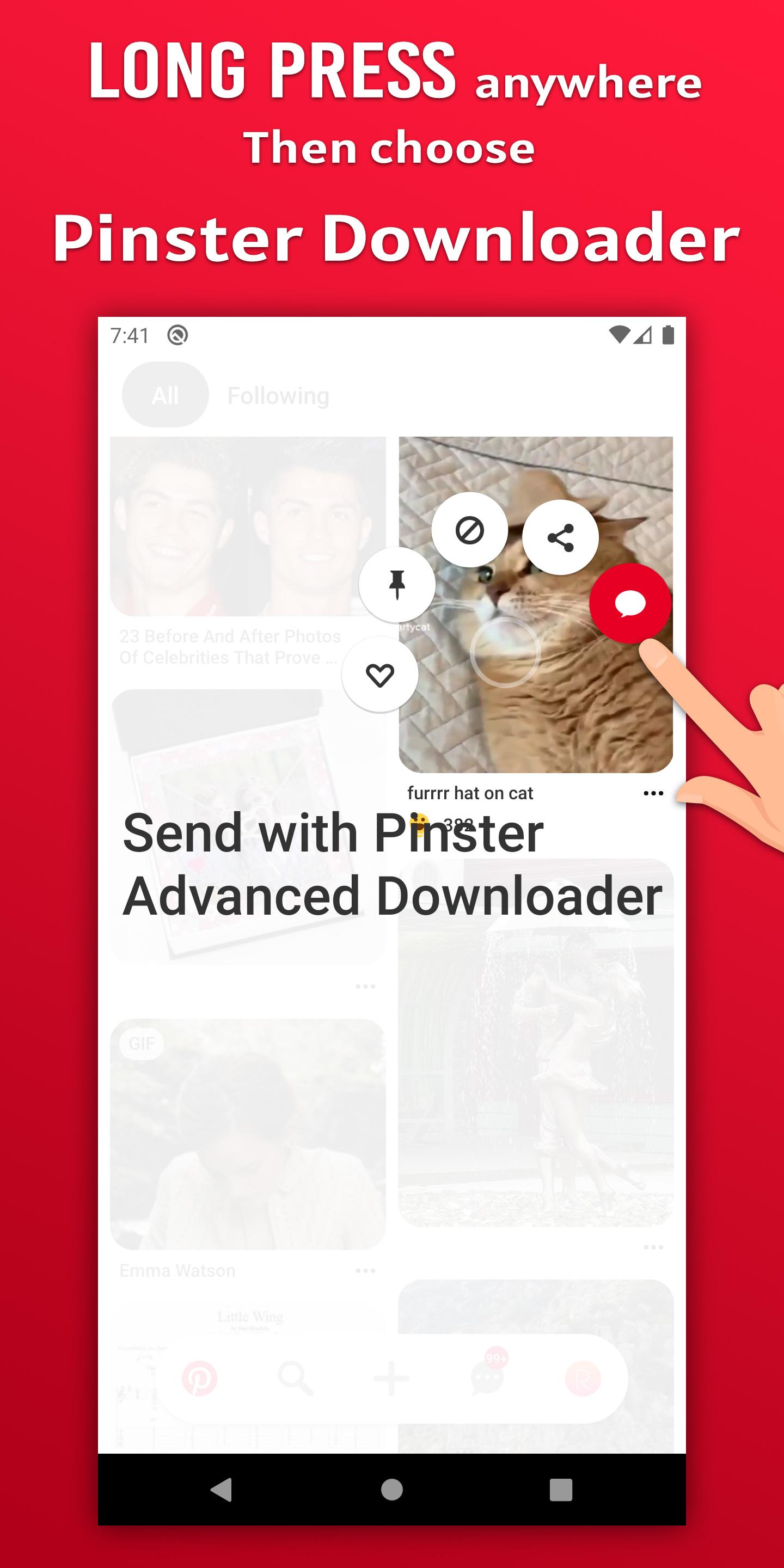 اسکرین شات 1 برنامه Video Downloader for Pinterest