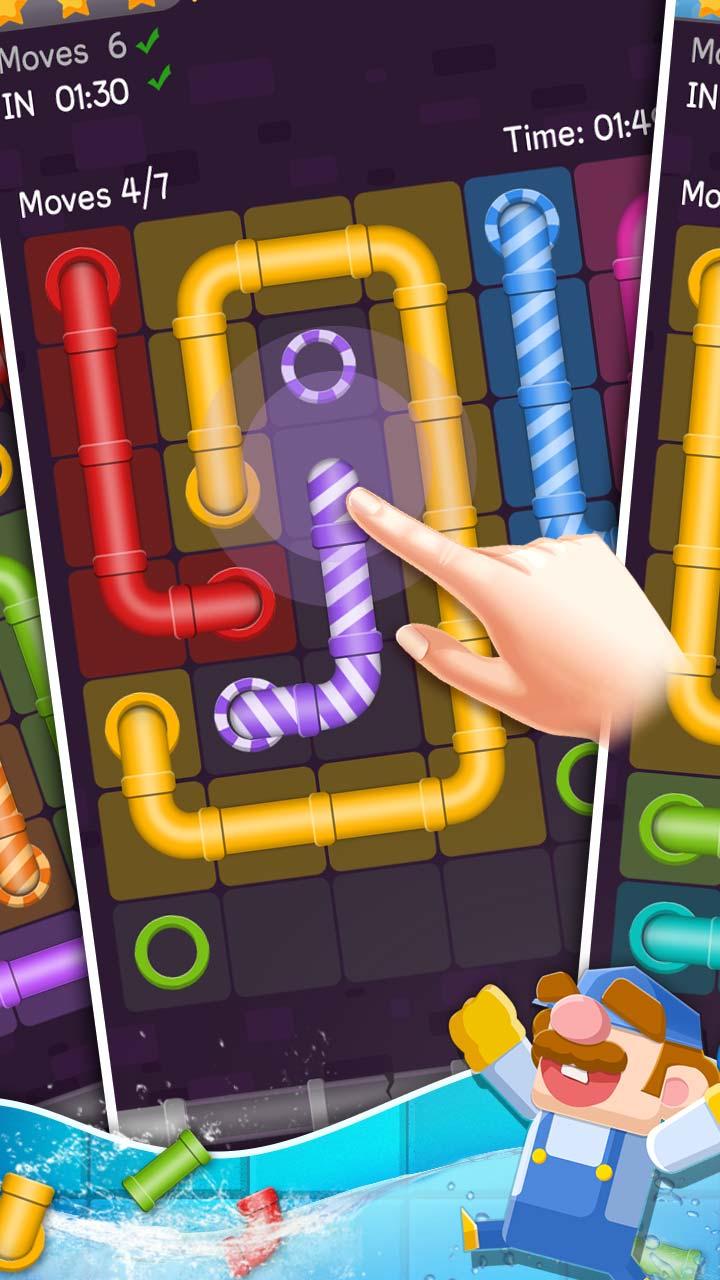 اسکرین شات 1 بازی Pipe Lines Puzzle