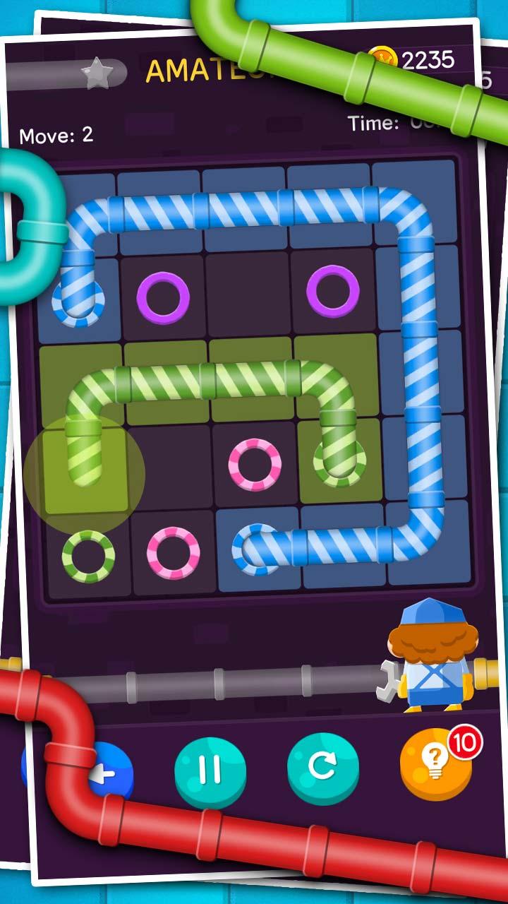 اسکرین شات 7 بازی Pipe Lines Puzzle