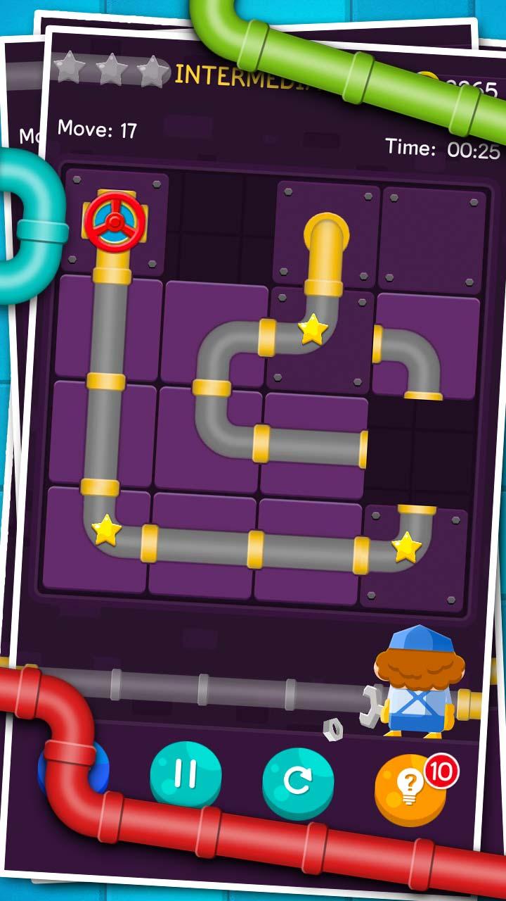 اسکرین شات 8 بازی Pipe Lines Puzzle