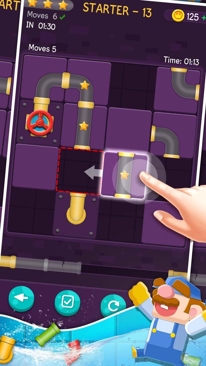 اسکرین شات 2 بازی Pipe Lines Puzzle