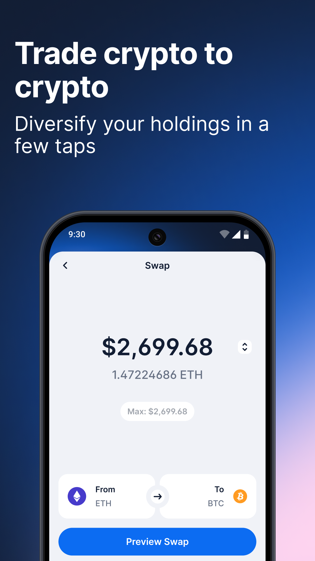 اسکرین شات 5 برنامه Blockchain.com: Buy BTC, SOL