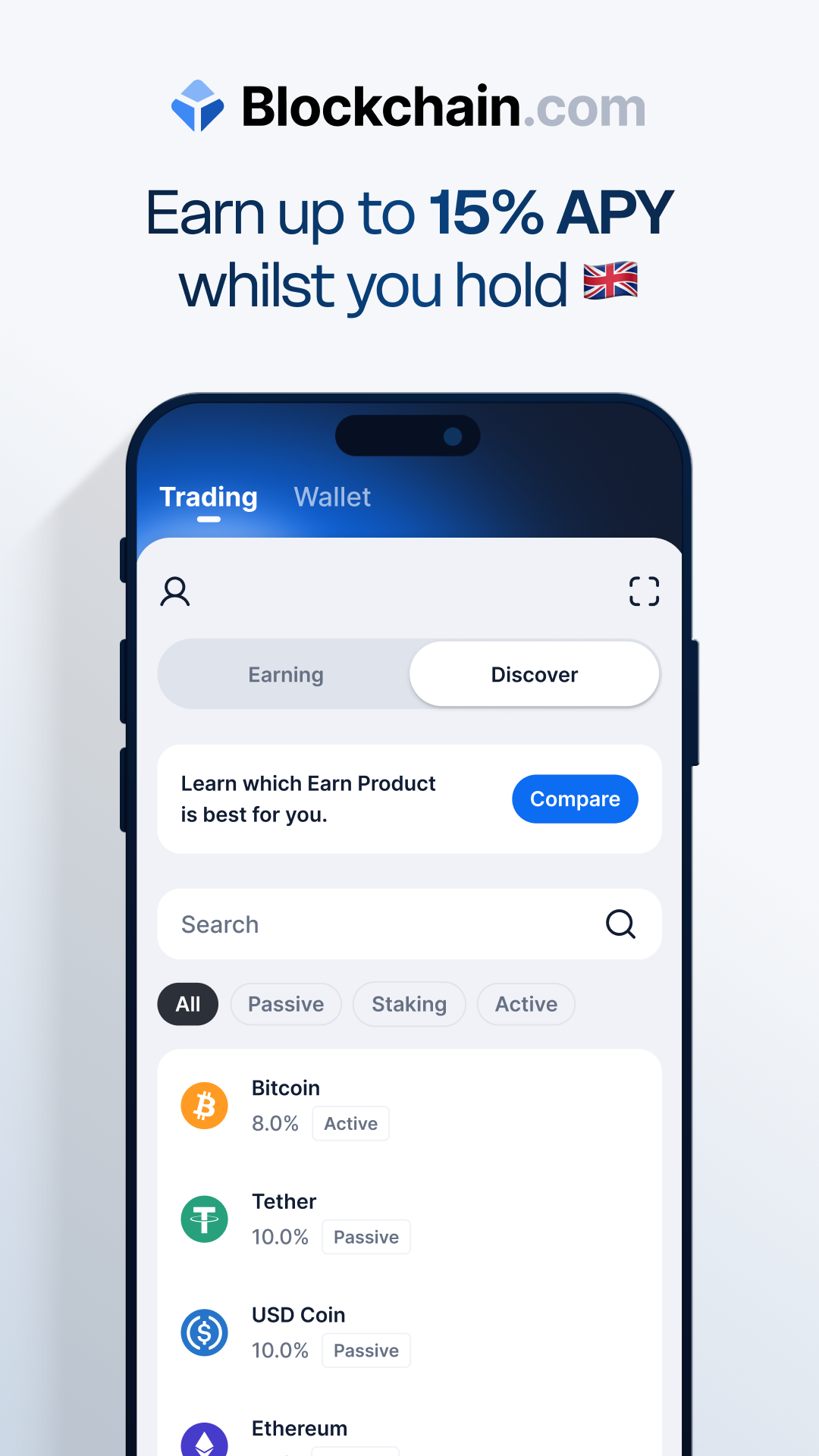 اسکرین شات 1 برنامه Blockchain.com: Crypto Wallet