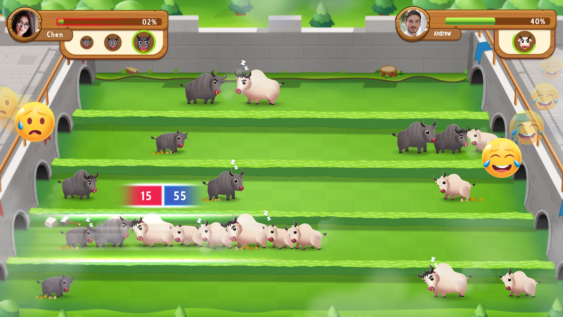 اسکرین شات 3 بازی Bull Fight- Battle Game