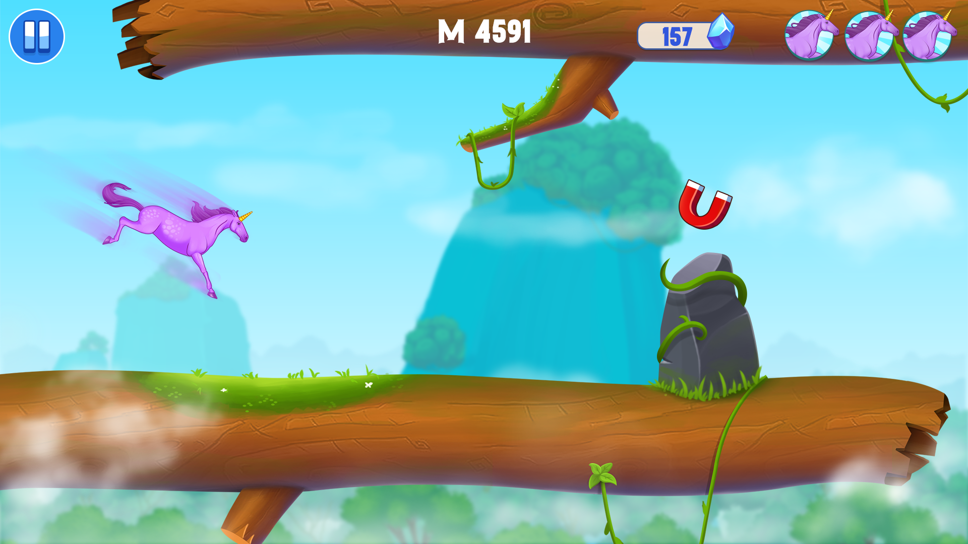 اسکرین شات 5 بازی Robot Unicorn Dash - Attack