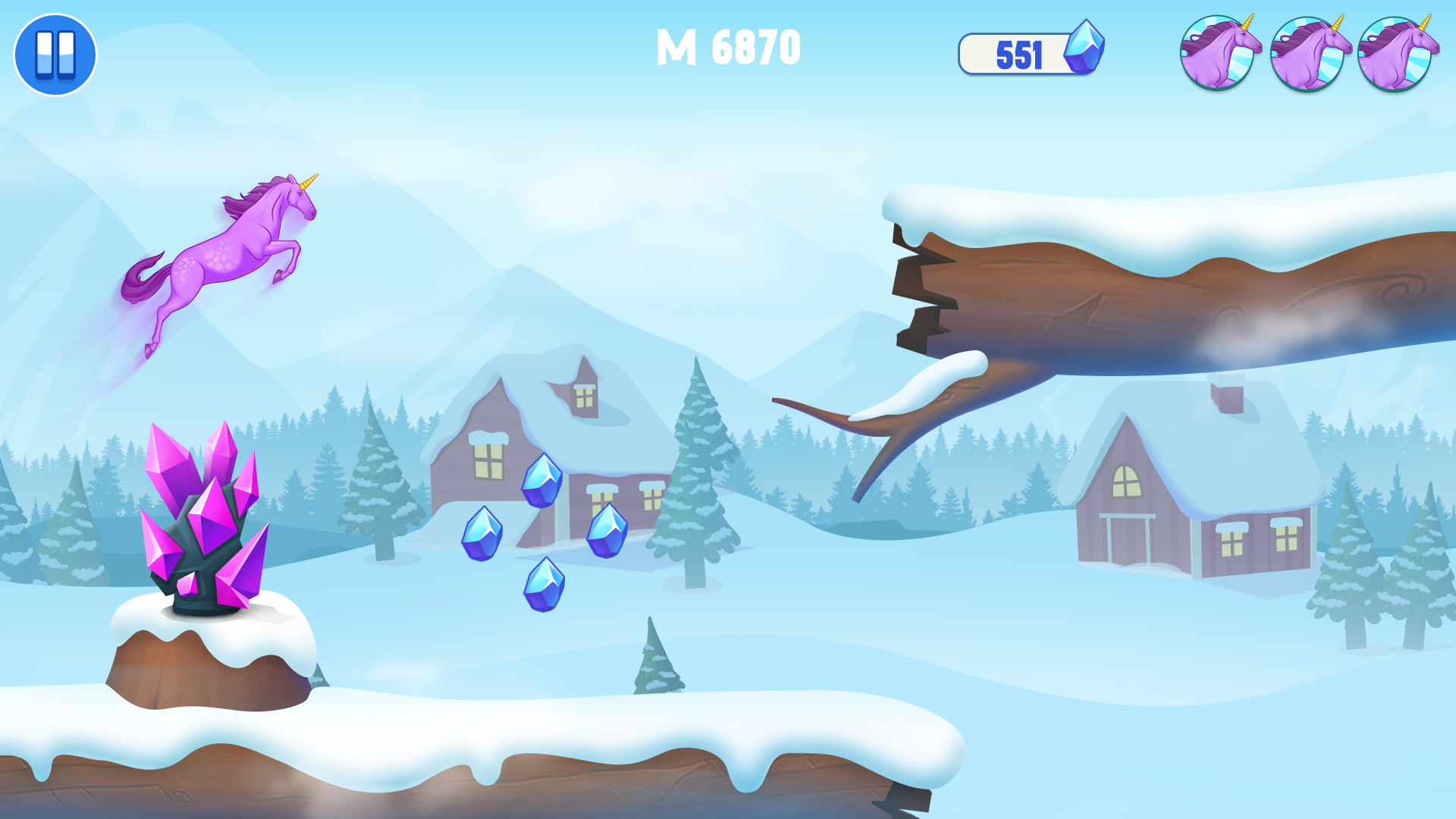 اسکرین شات 4 بازی Robot Unicorn Dash - Attack