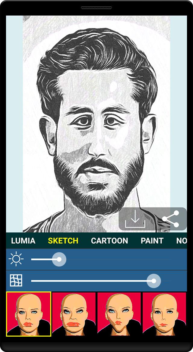 اسکرین شات 5 برنامه caricature maker - face app