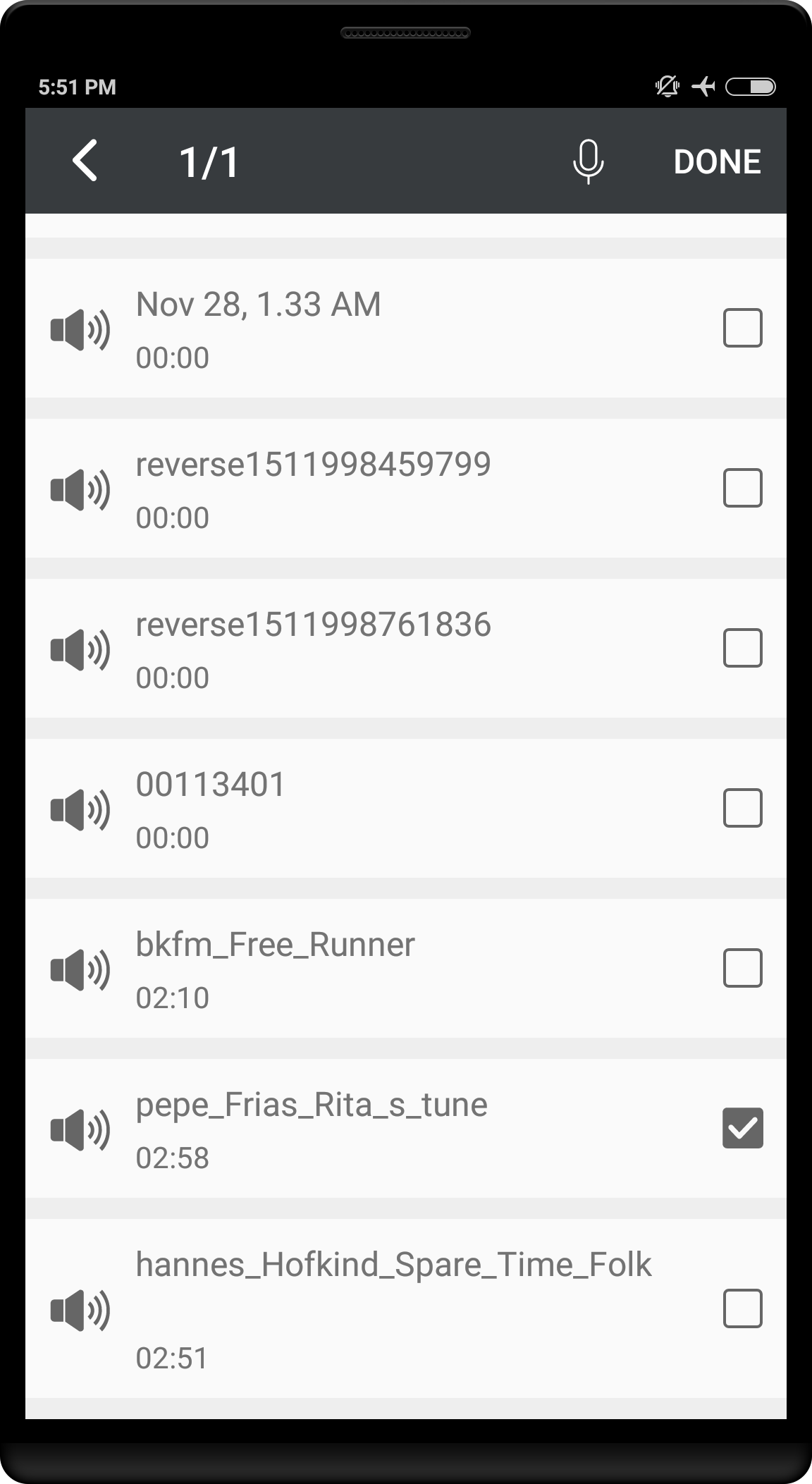 اسکرین شات 3 برنامه Reverse Audio