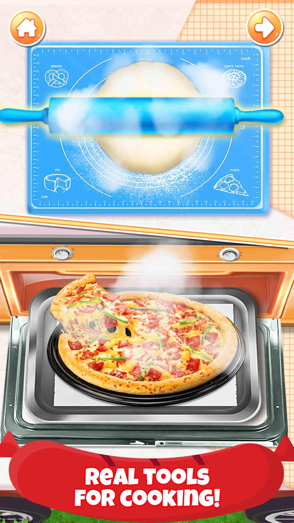 اسکرین شات 4 بازی Pizza Chef: Food Cooking Games