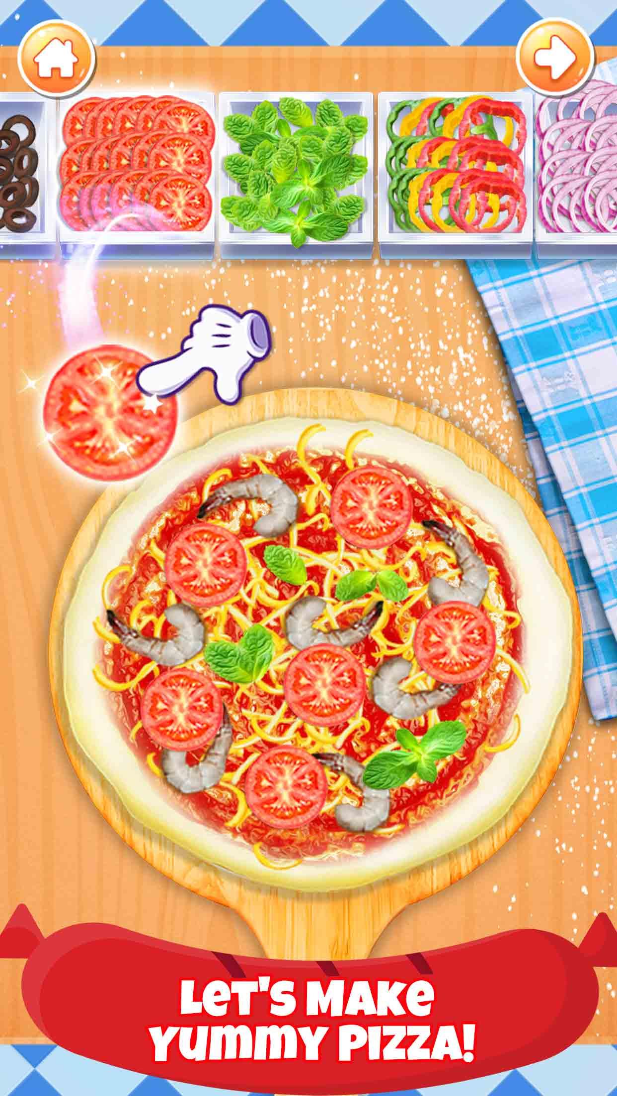 اسکرین شات 3 بازی Pizza Chef: Food Cooking Games