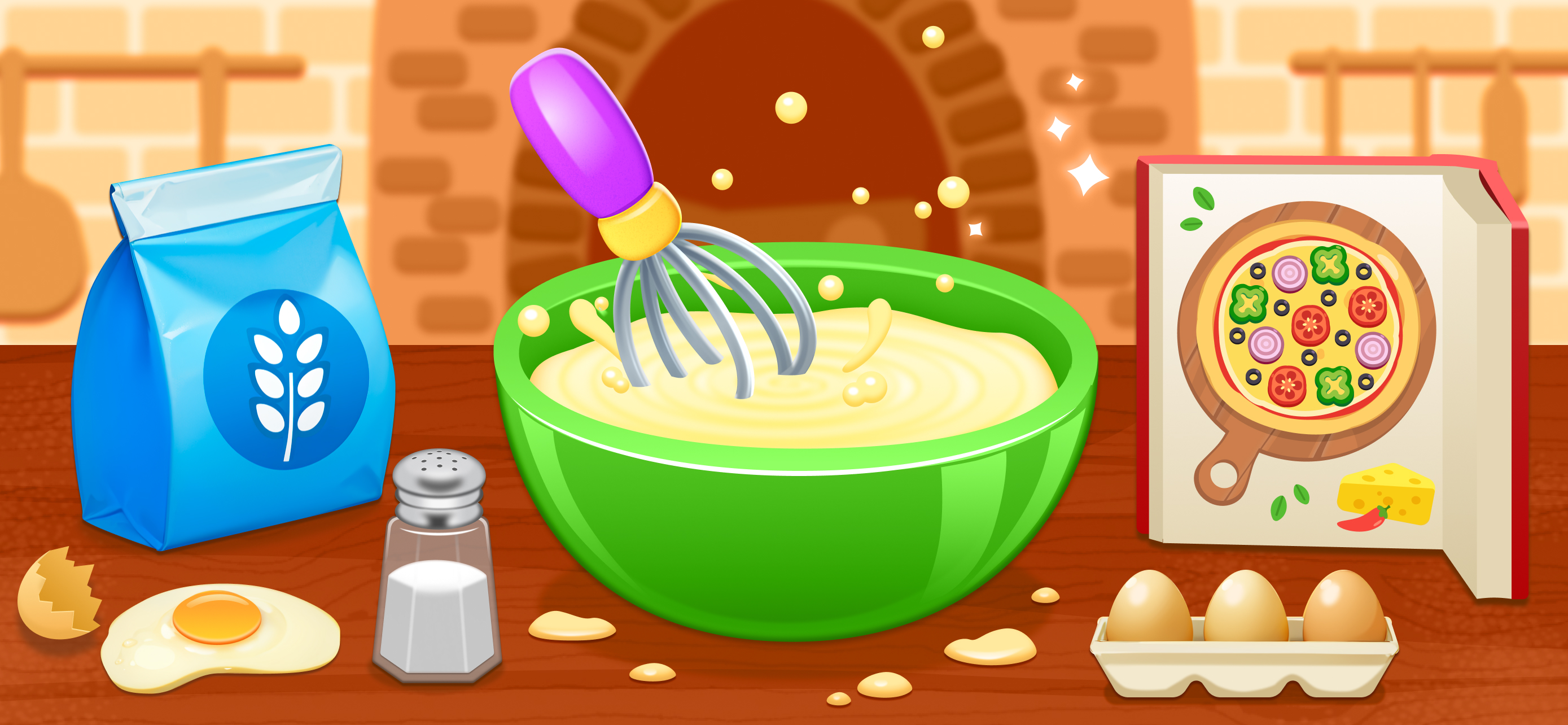اسکرین شات 2 بازی Pizza Cooking Games for Kids
