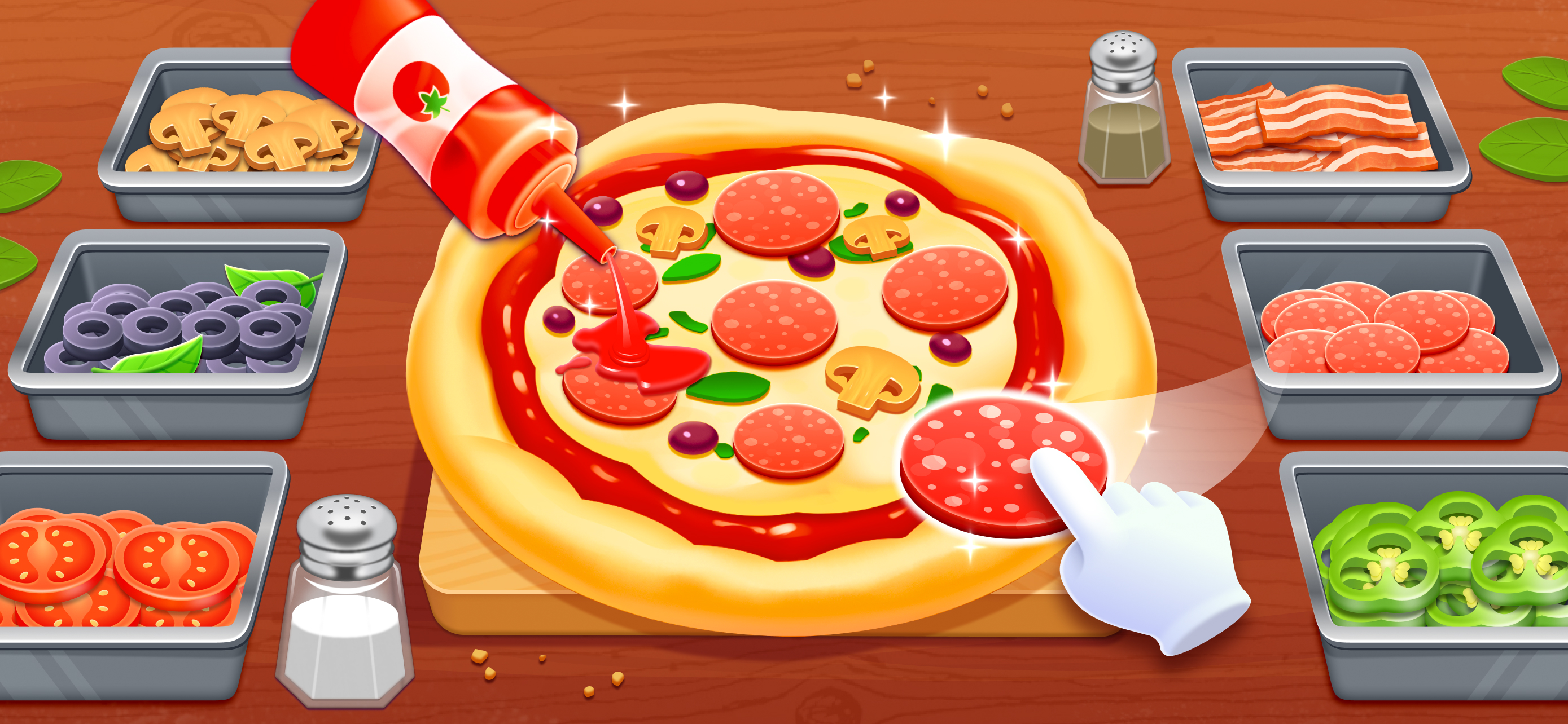اسکرین شات 1 بازی Pizza Cooking Games for Kids
