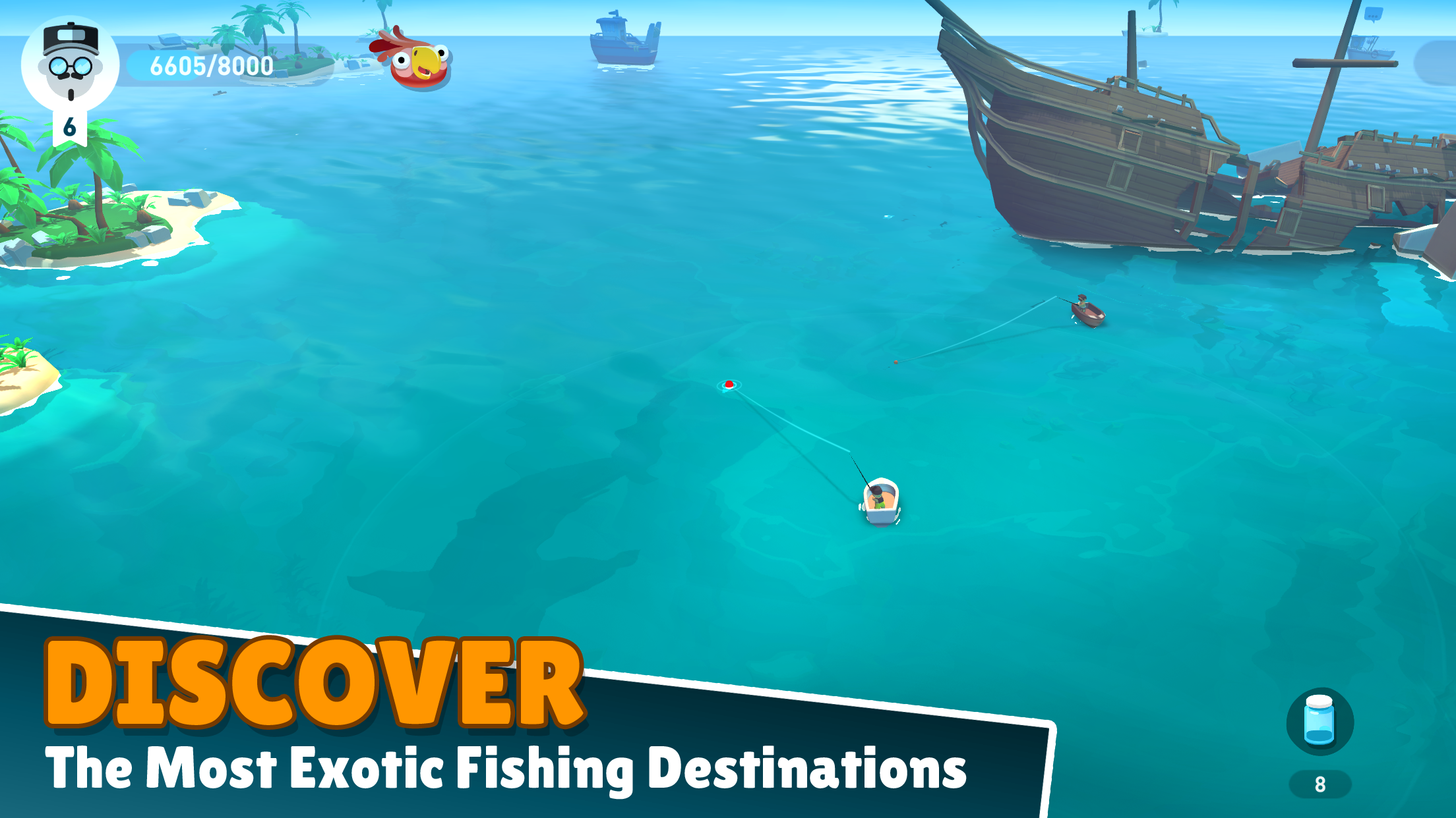 اسکرین شات 1 بازی Creatures of the Deep: Fishing