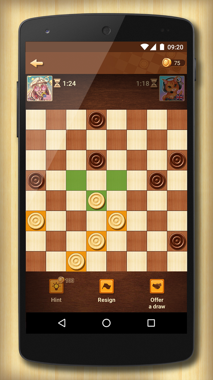 اسکرین شات 3 بازی Checkers Online