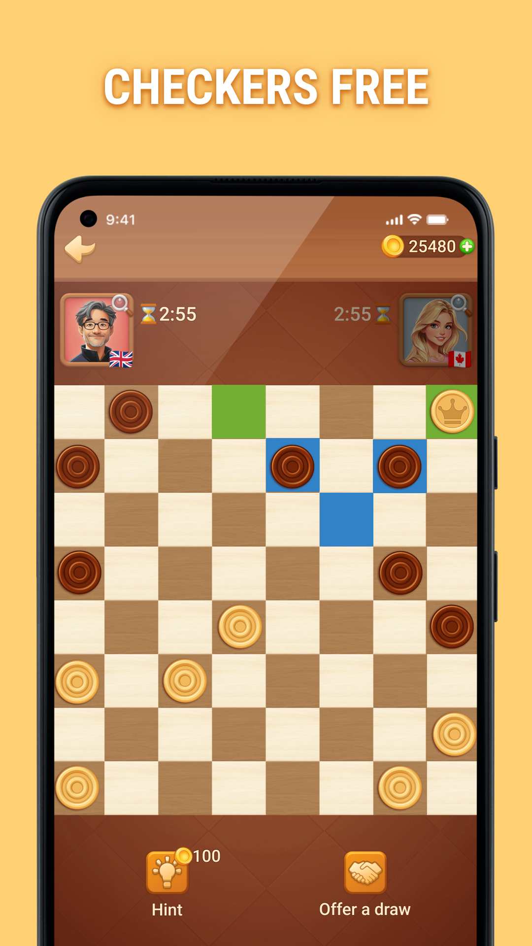 اسکرین شات 4 بازی Checkers Online