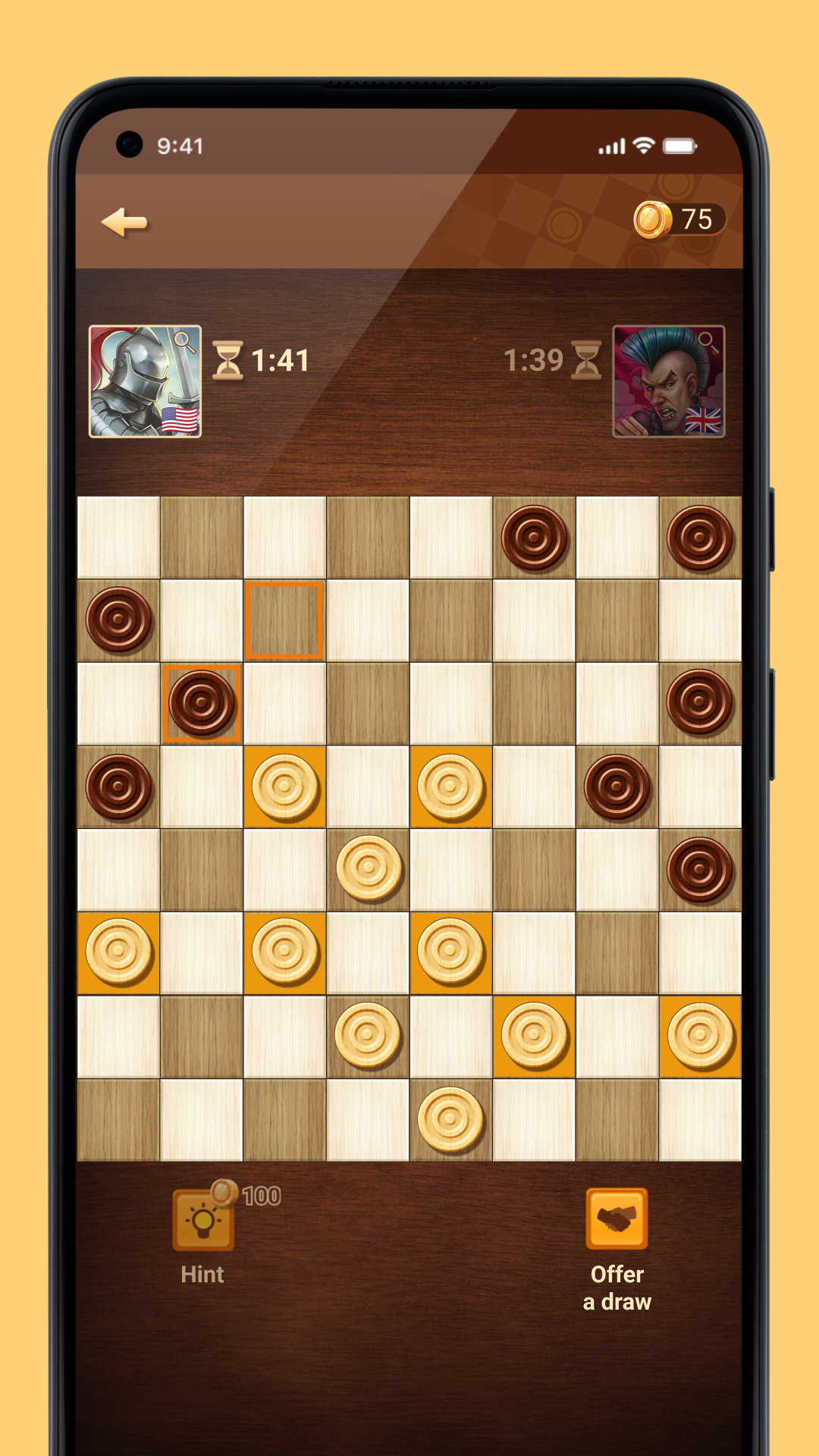 اسکرین شات 4 بازی Checkers Online