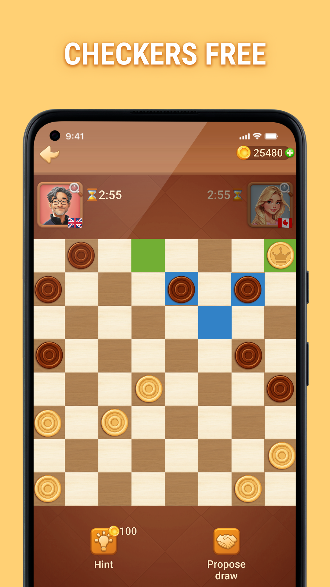 اسکرین شات 4 بازی Checkers Online