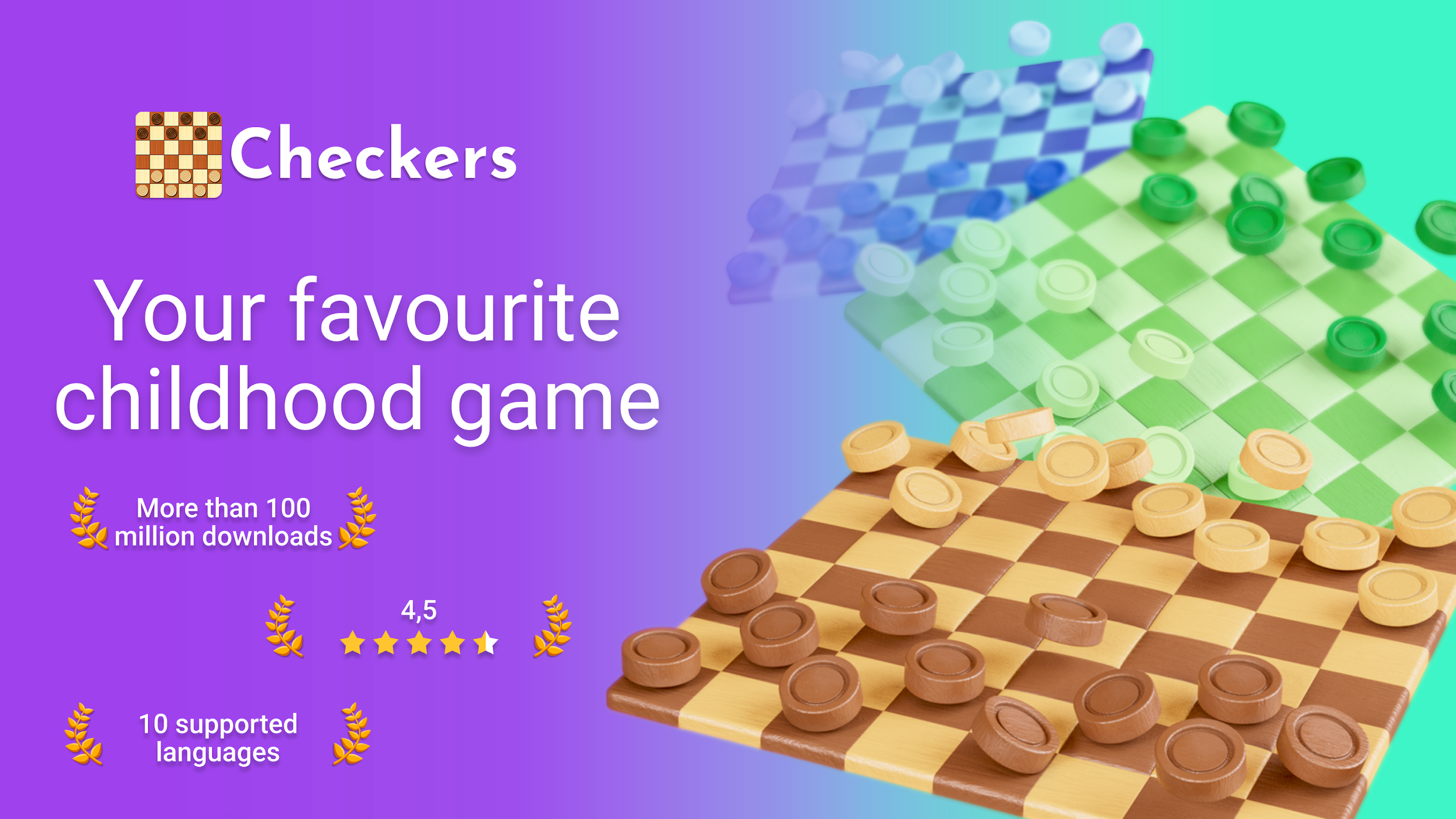 اسکرین شات 1 بازی Checkers Online