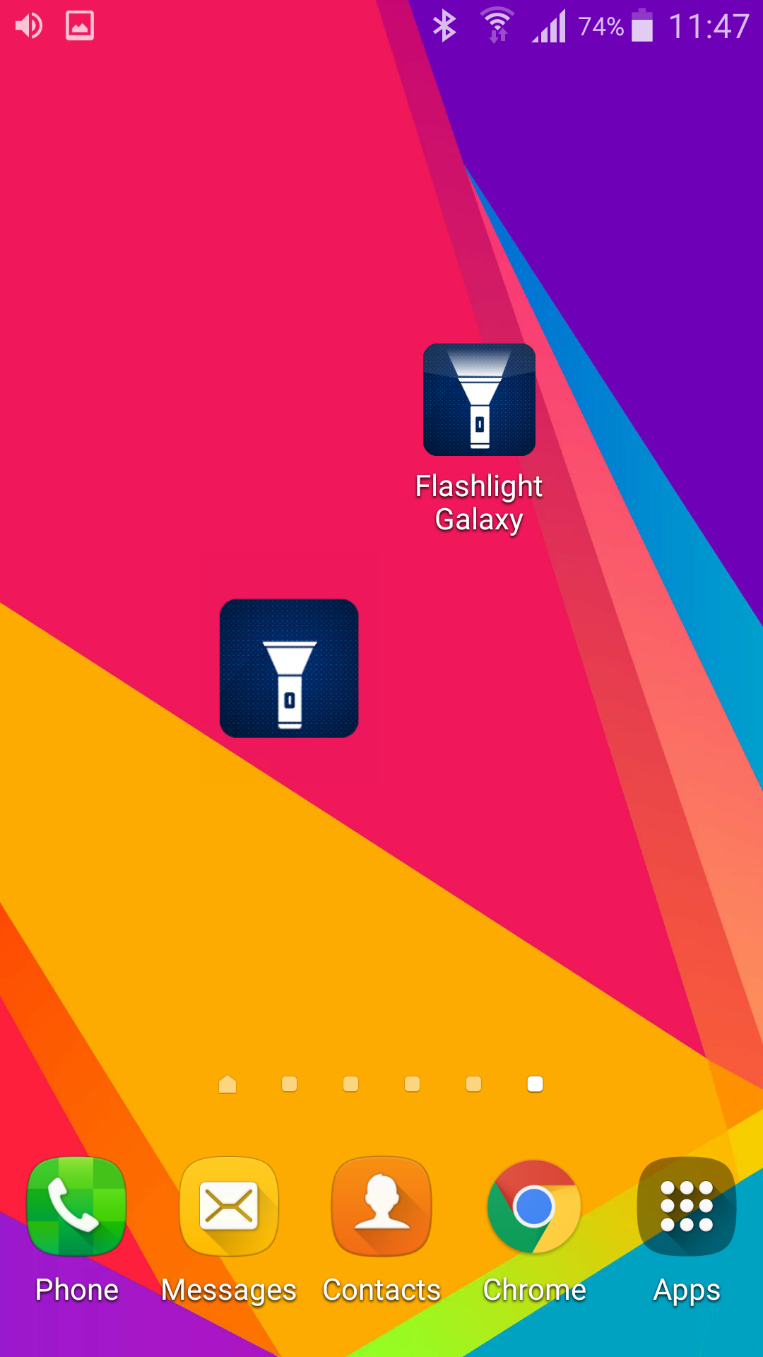 اسکرین شات 8 برنامه Flashlight Galaxy S9 + S10