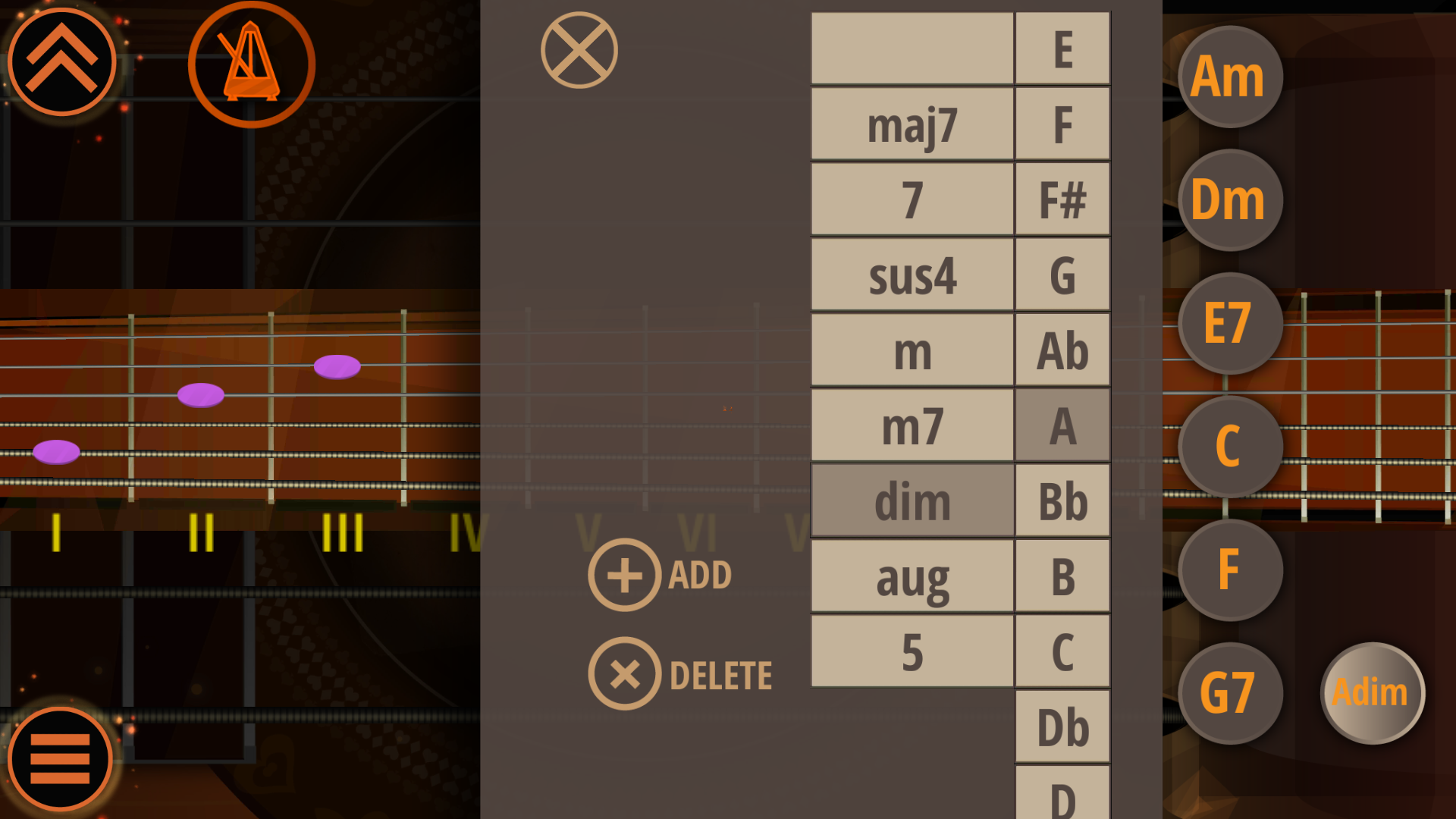 اسکرین شات 4 برنامه Acoustic Guitar