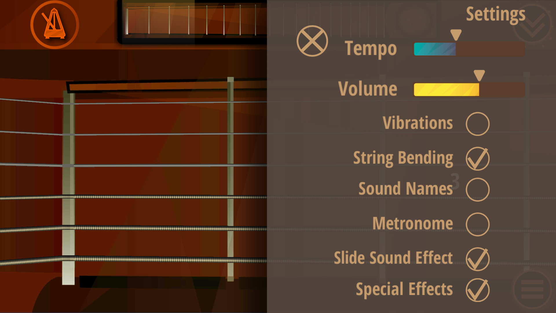 اسکرین شات 5 برنامه Acoustic Guitar