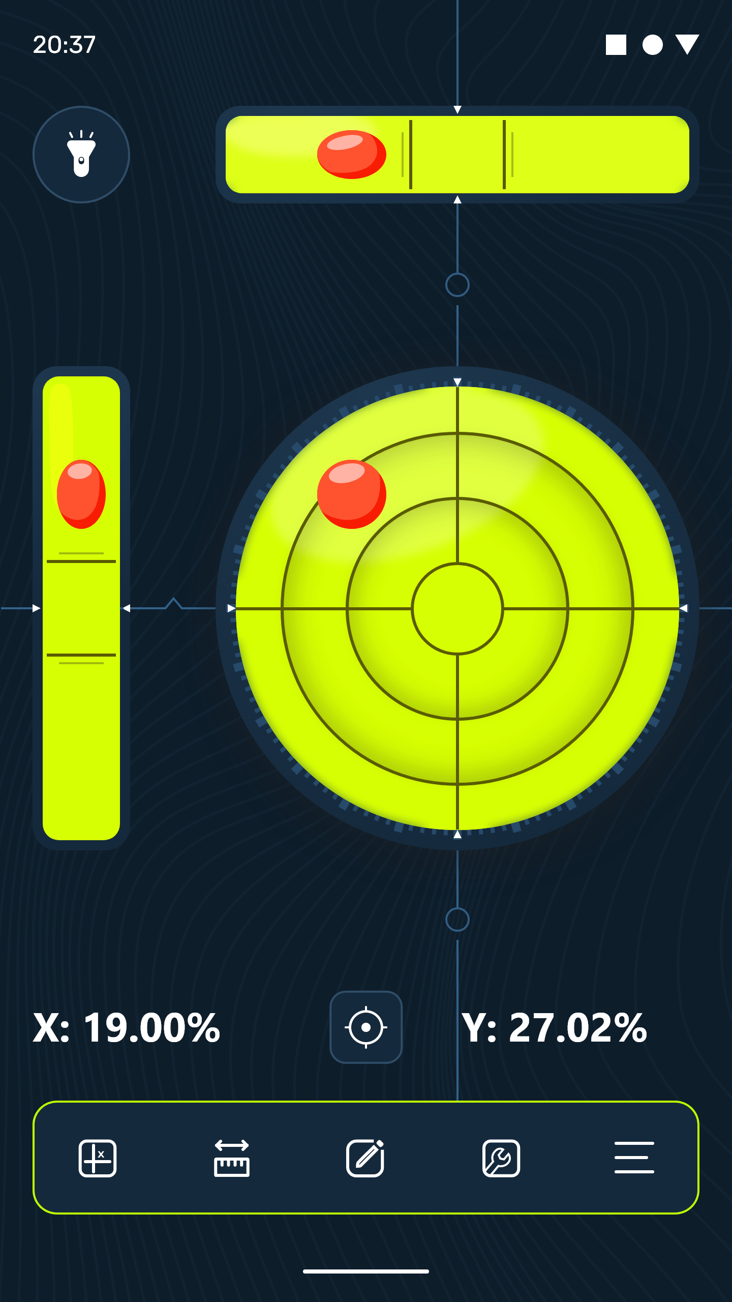اسکرین شات 1 برنامه Perfect Level (Bubble & Laser)