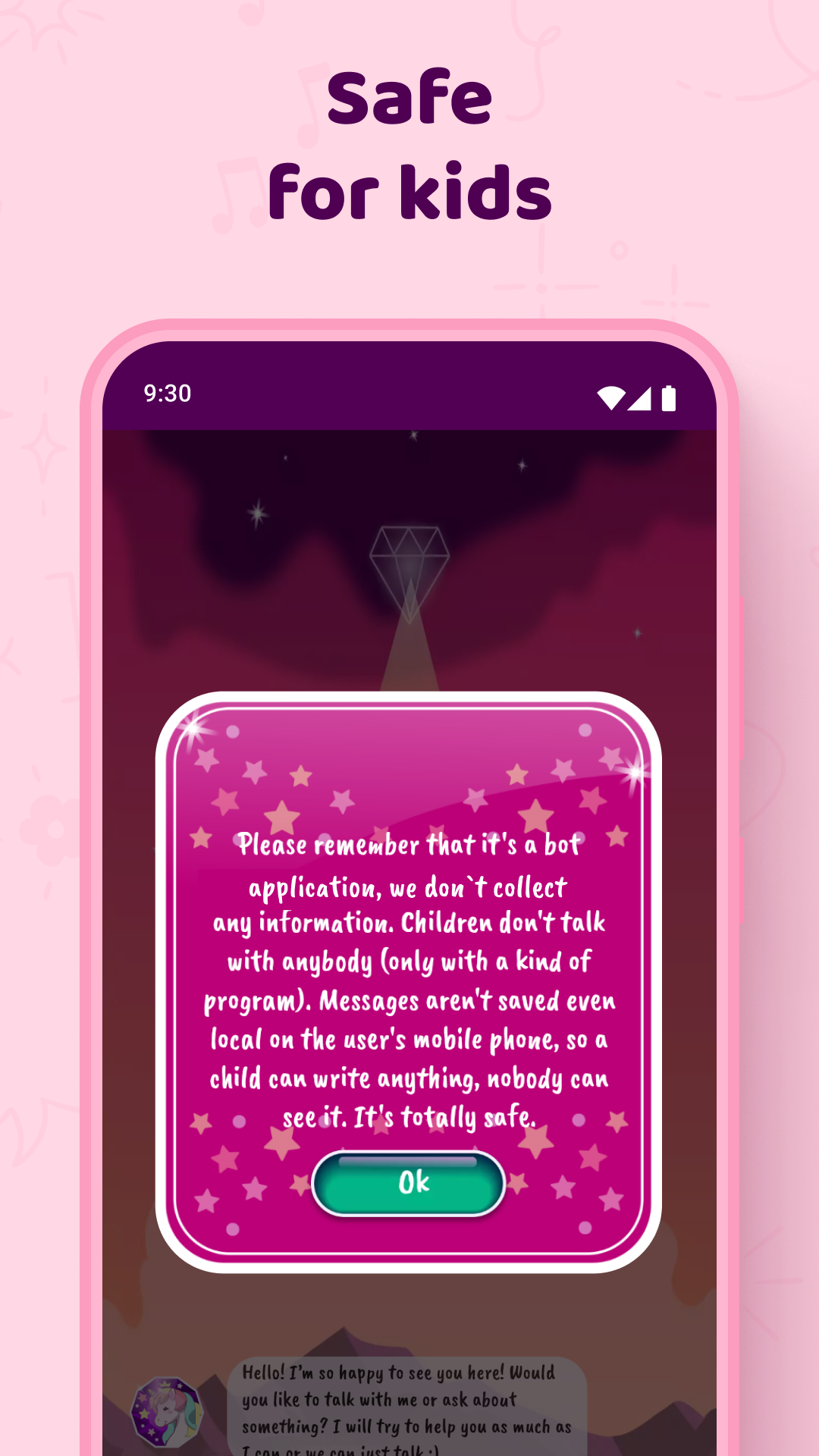 اسکرین شات 5 برنامه Talking Unicorn - Virtual Chat