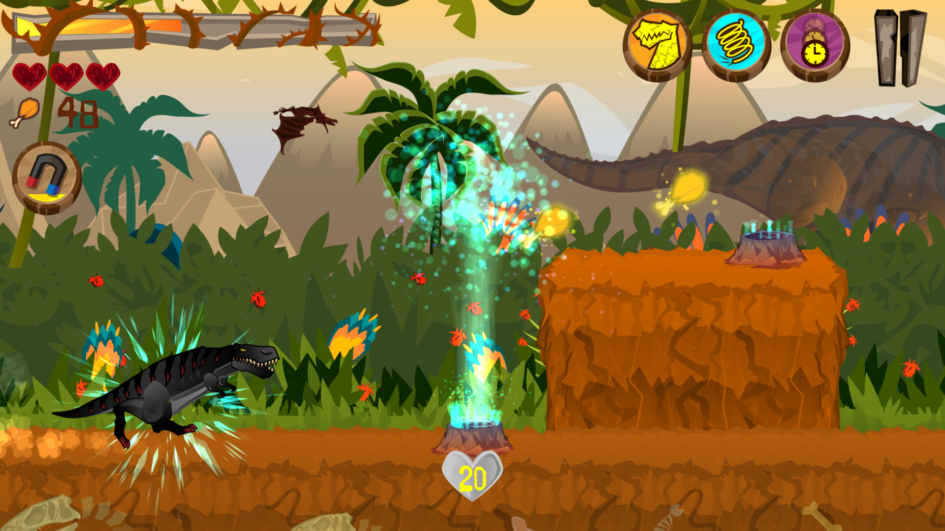 اسکرین شات 7 بازی Dino the Beast Dinosaur Game