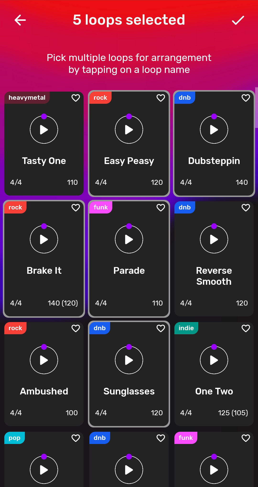 اسکرین شات 3 برنامه Drum Loops for Guitar