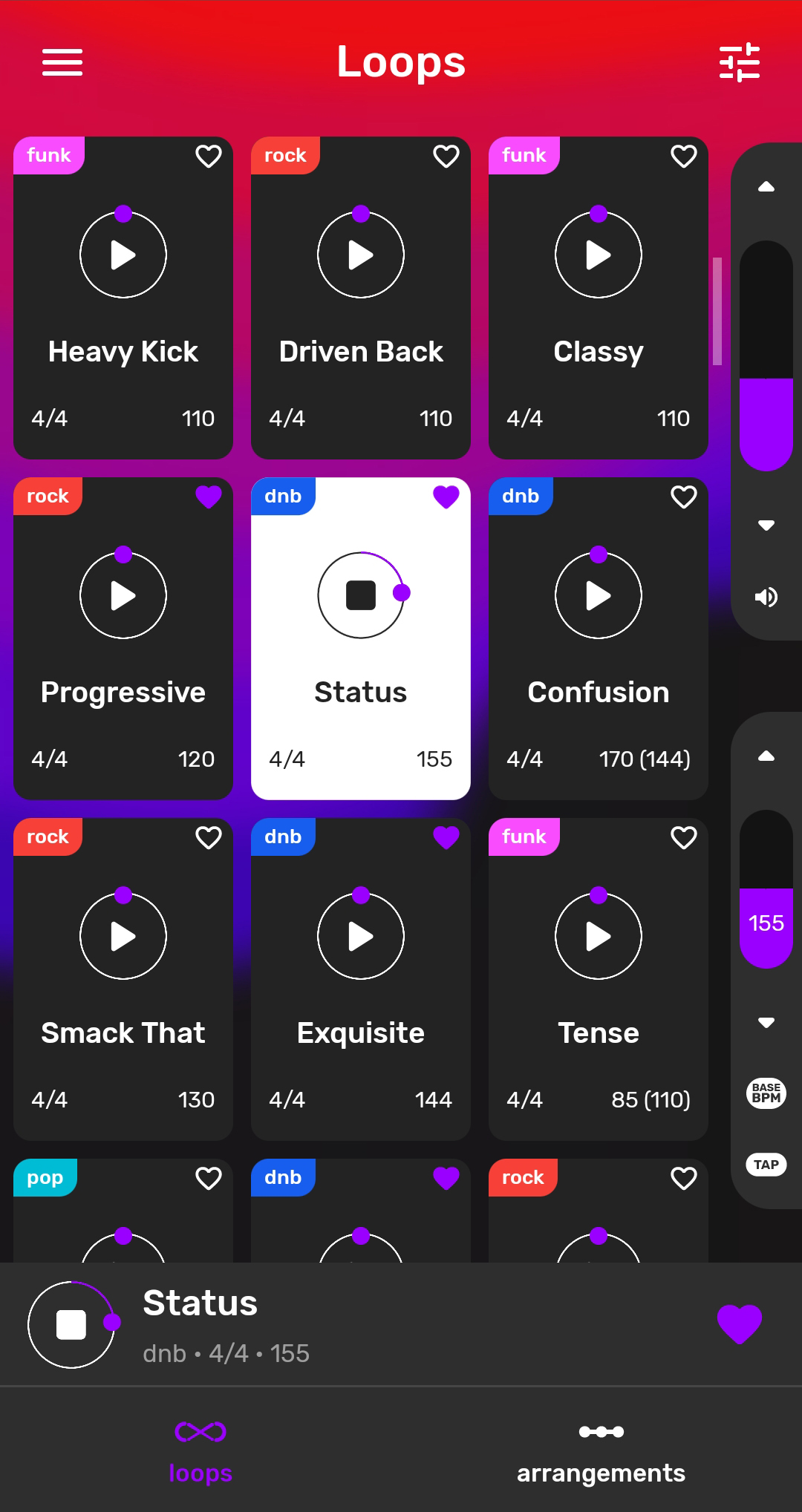 اسکرین شات 1 برنامه Drum Loops for Guitar
