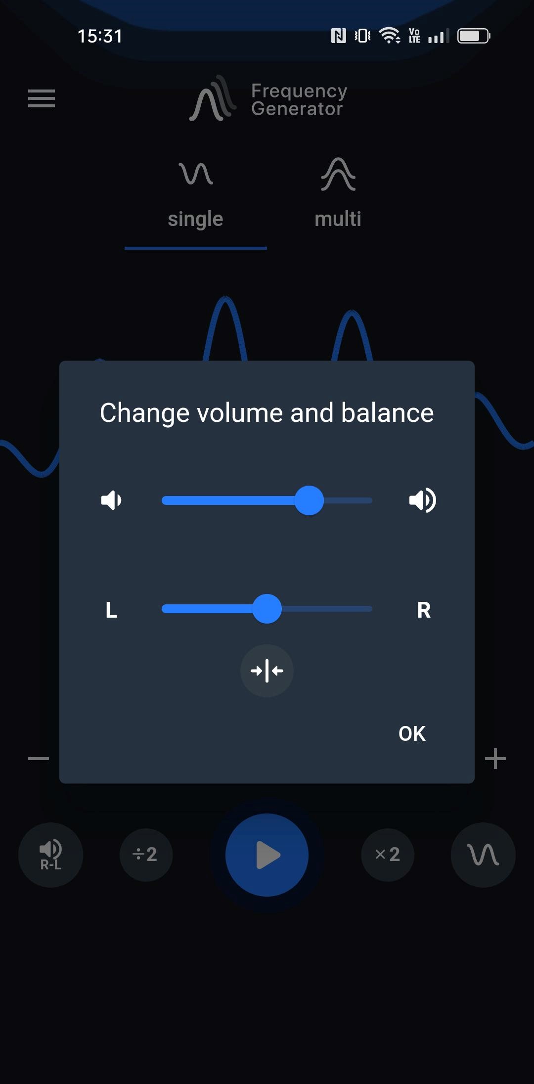 اسکرین شات 6 برنامه Frequency Generator (Sound)