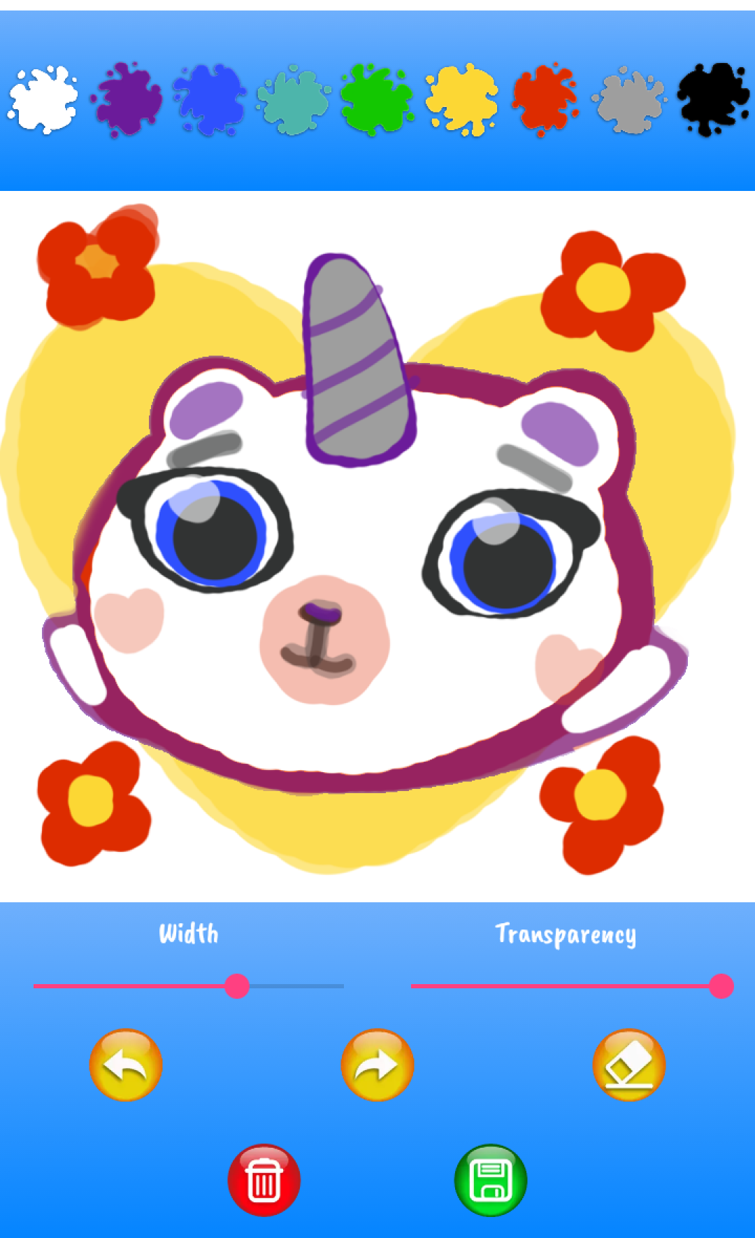 اسکرین شات 5 برنامه Kittycorn Diary for Kids