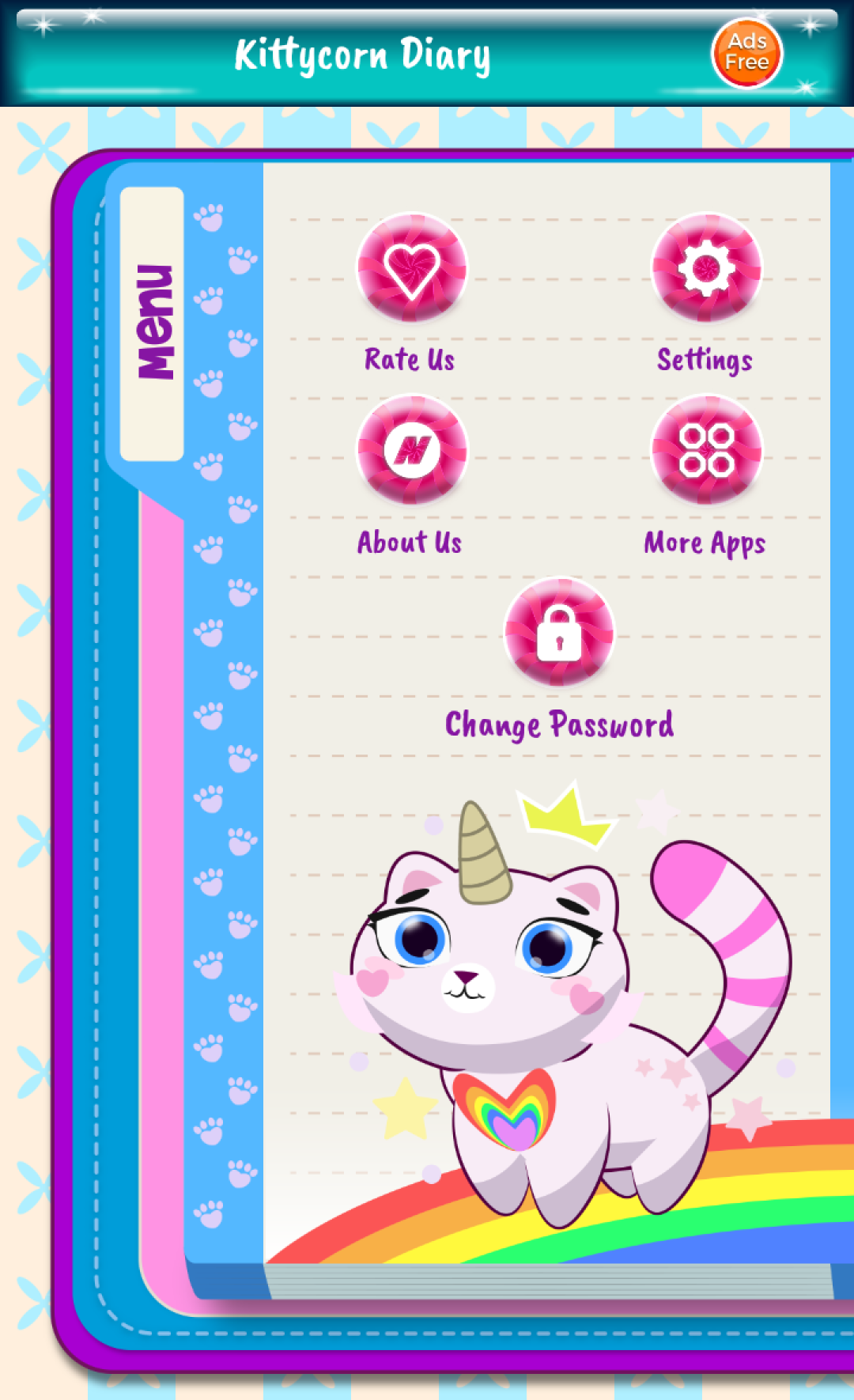 اسکرین شات 7 برنامه Kittycorn Diary for Kids