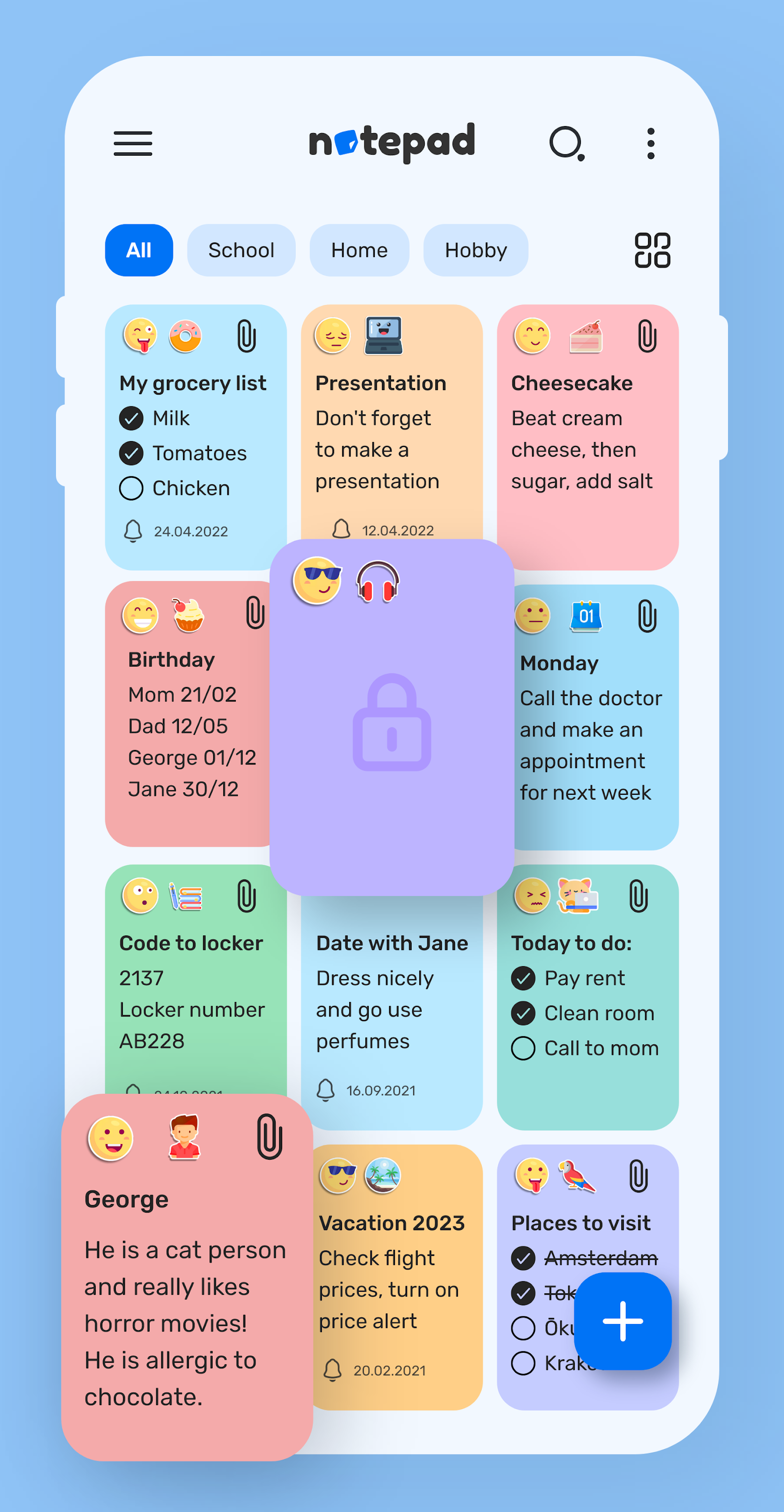 اسکرین شات 1 برنامه Notepad: Notes Organizer To Do