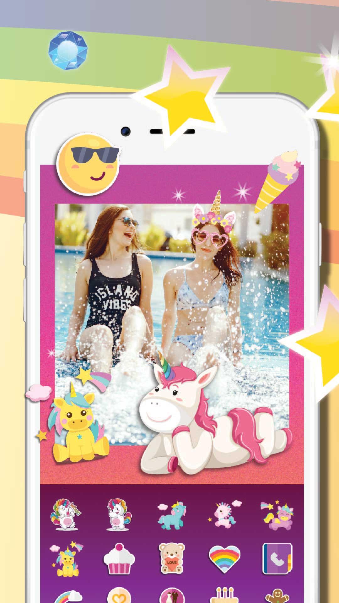 اسکرین شات 3 برنامه Unicorn Photo Editor