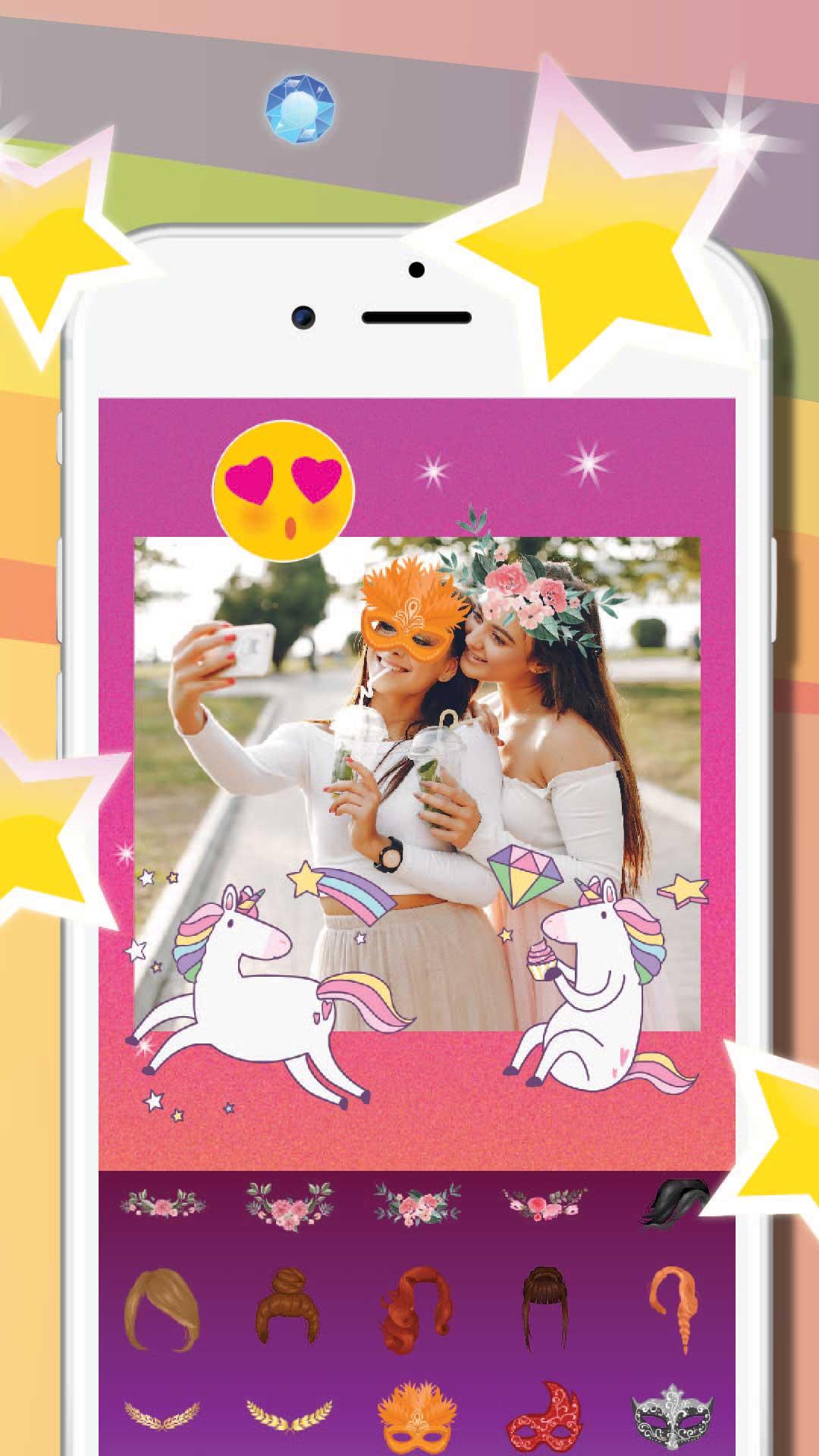 اسکرین شات 4 برنامه Unicorn Photo Editor