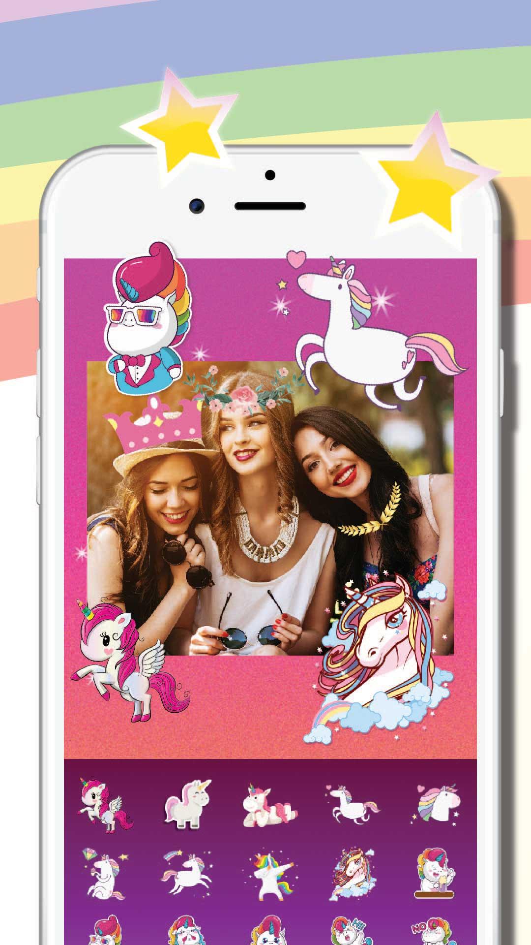اسکرین شات 1 برنامه Unicorn Photo Editor