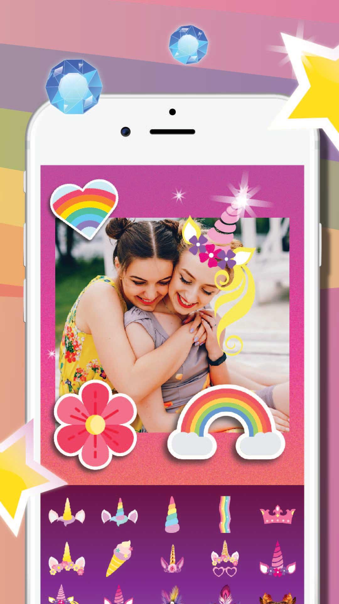 اسکرین شات 5 برنامه Unicorn Photo Editor