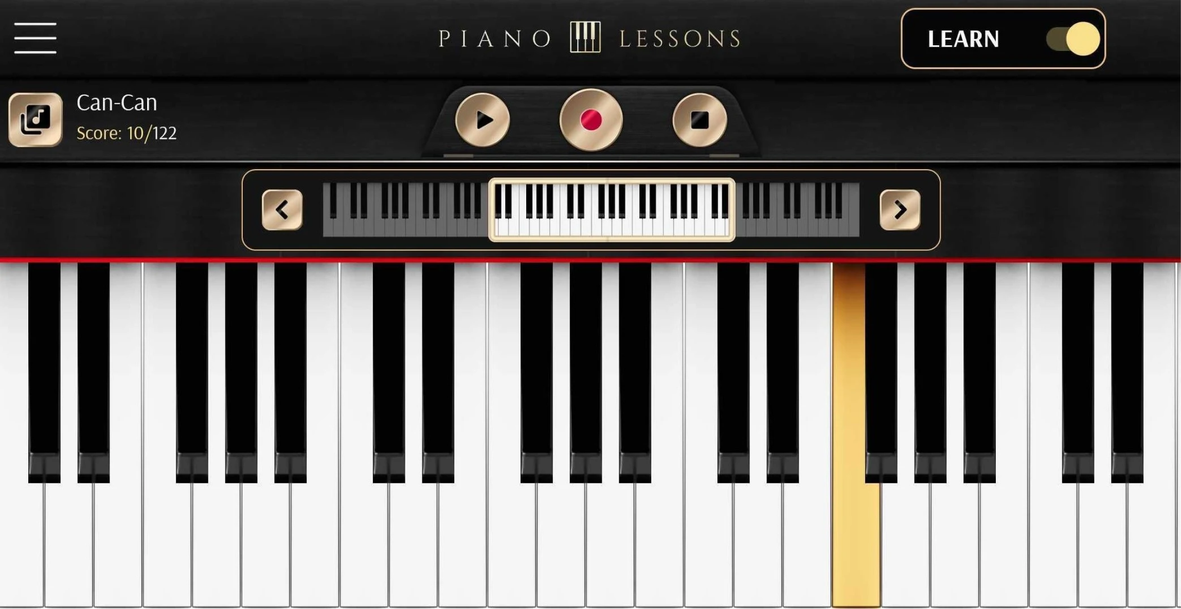 اسکرین شات 6 برنامه Piano Lessons