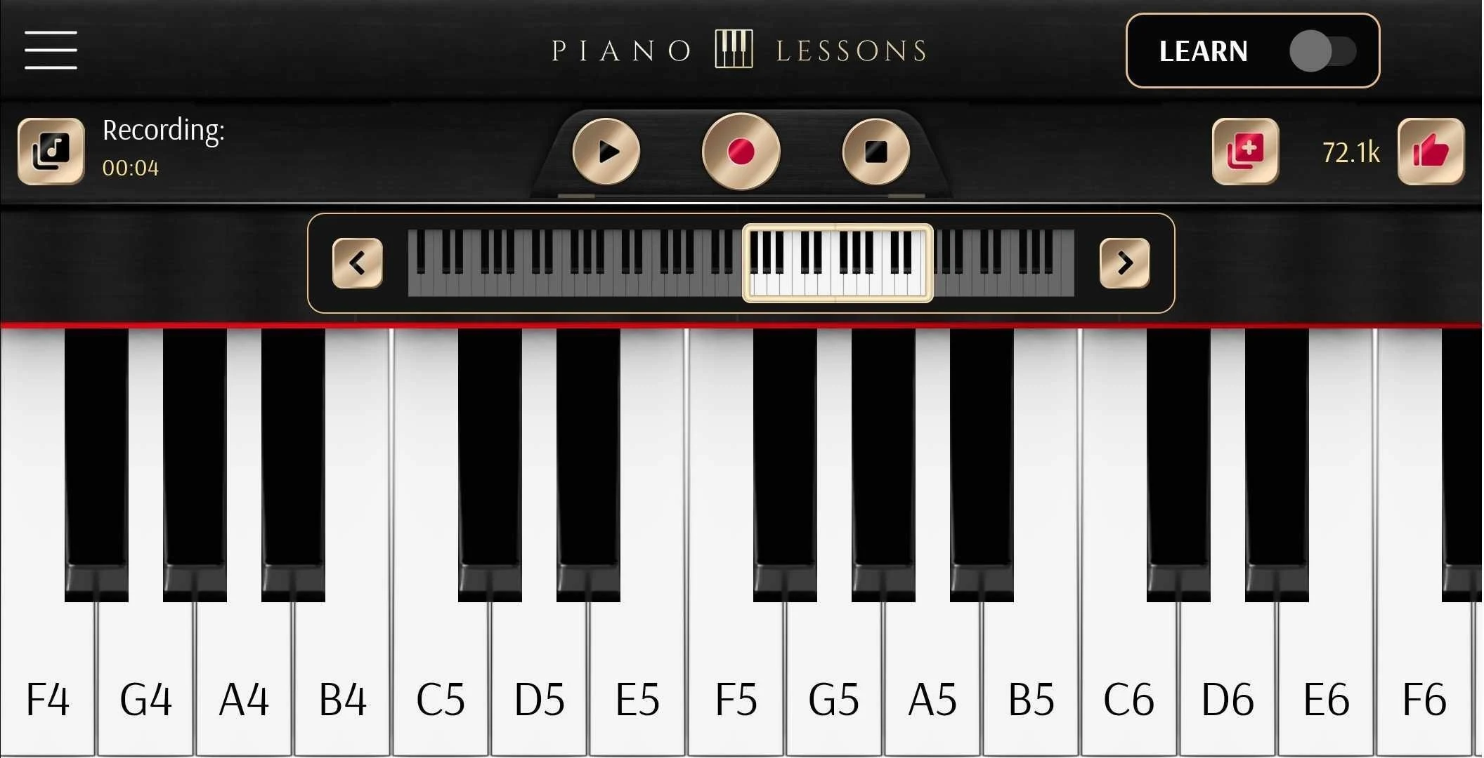 اسکرین شات 5 برنامه Piano Lessons