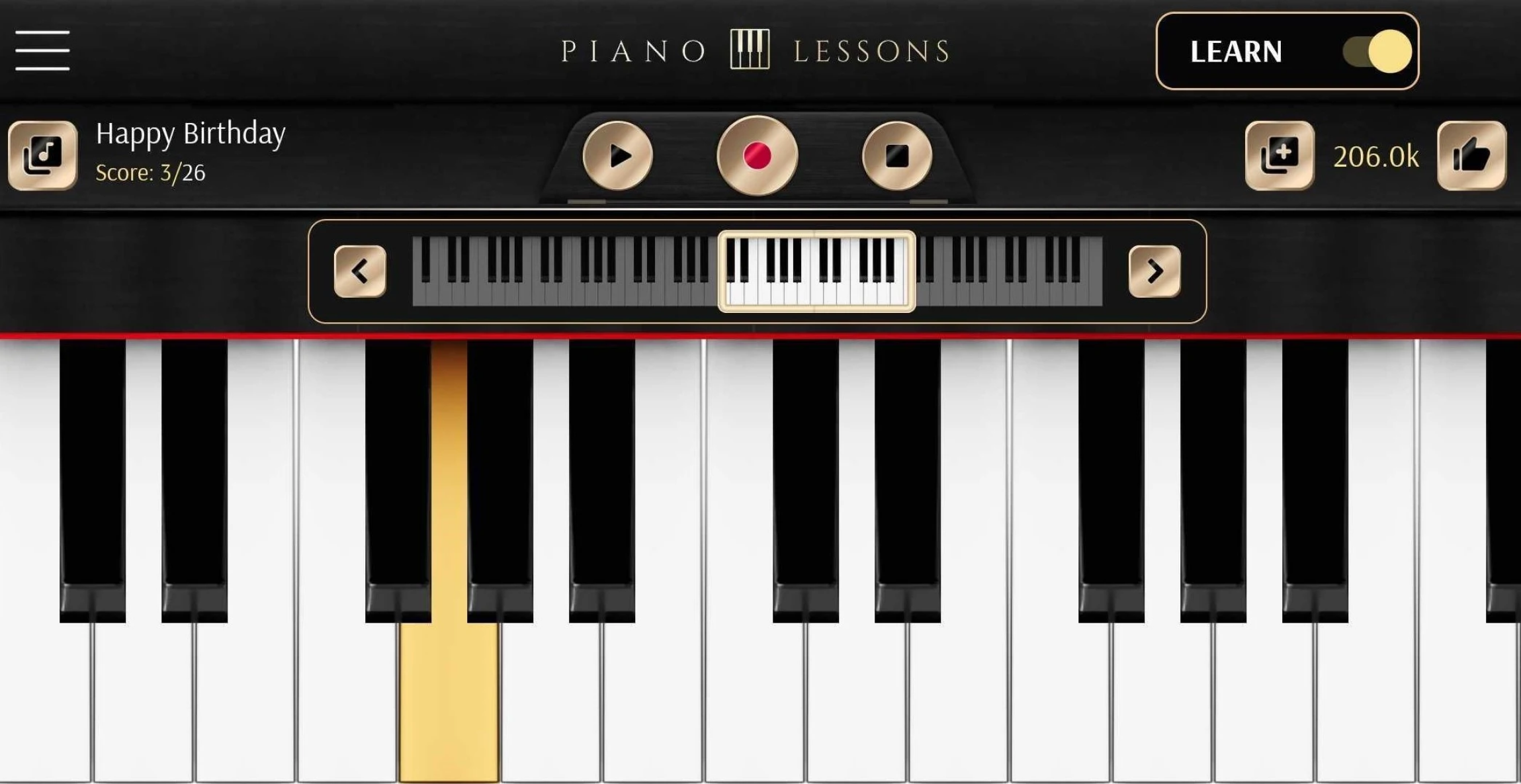 اسکرین شات 3 برنامه Piano Lessons