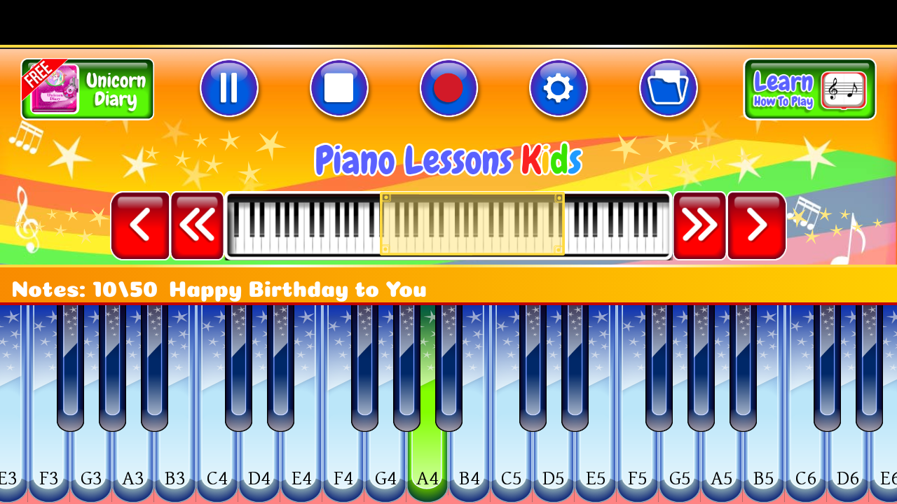 اسکرین شات 1 بازی Piano Lessons Kids