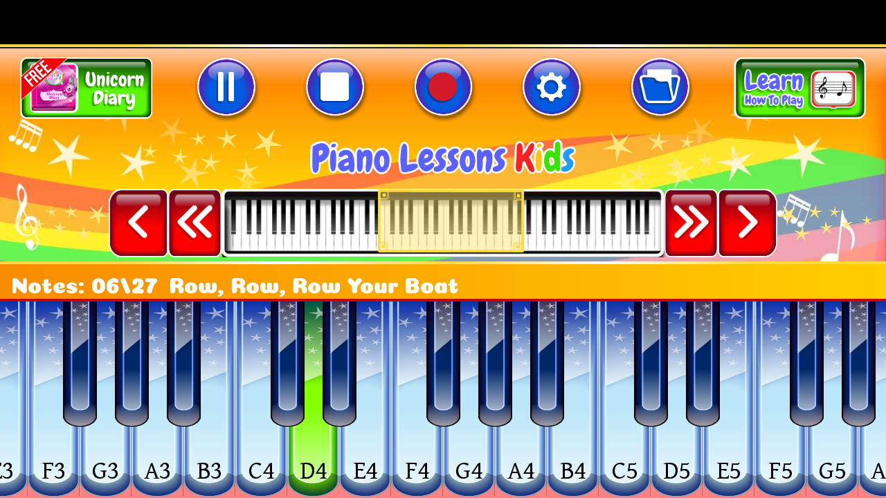 اسکرین شات 7 بازی Piano Lessons Kids